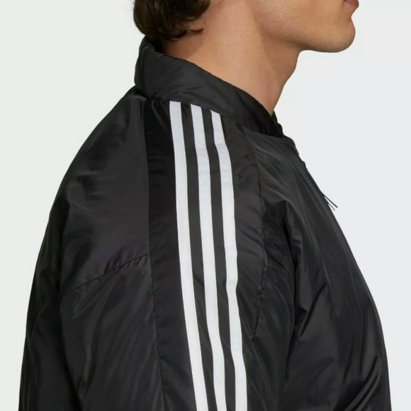 Adidas Men's Outdoor Essentials Al Aire Libre Insulated Black Bomber Jacket - Picture 9 of 9